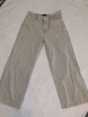 GAP Light Khaki Wide-Leg Pants